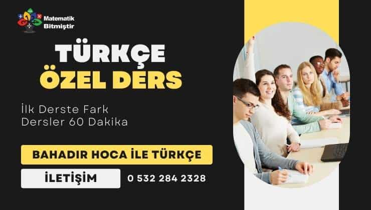 Türkçe Özel Ders